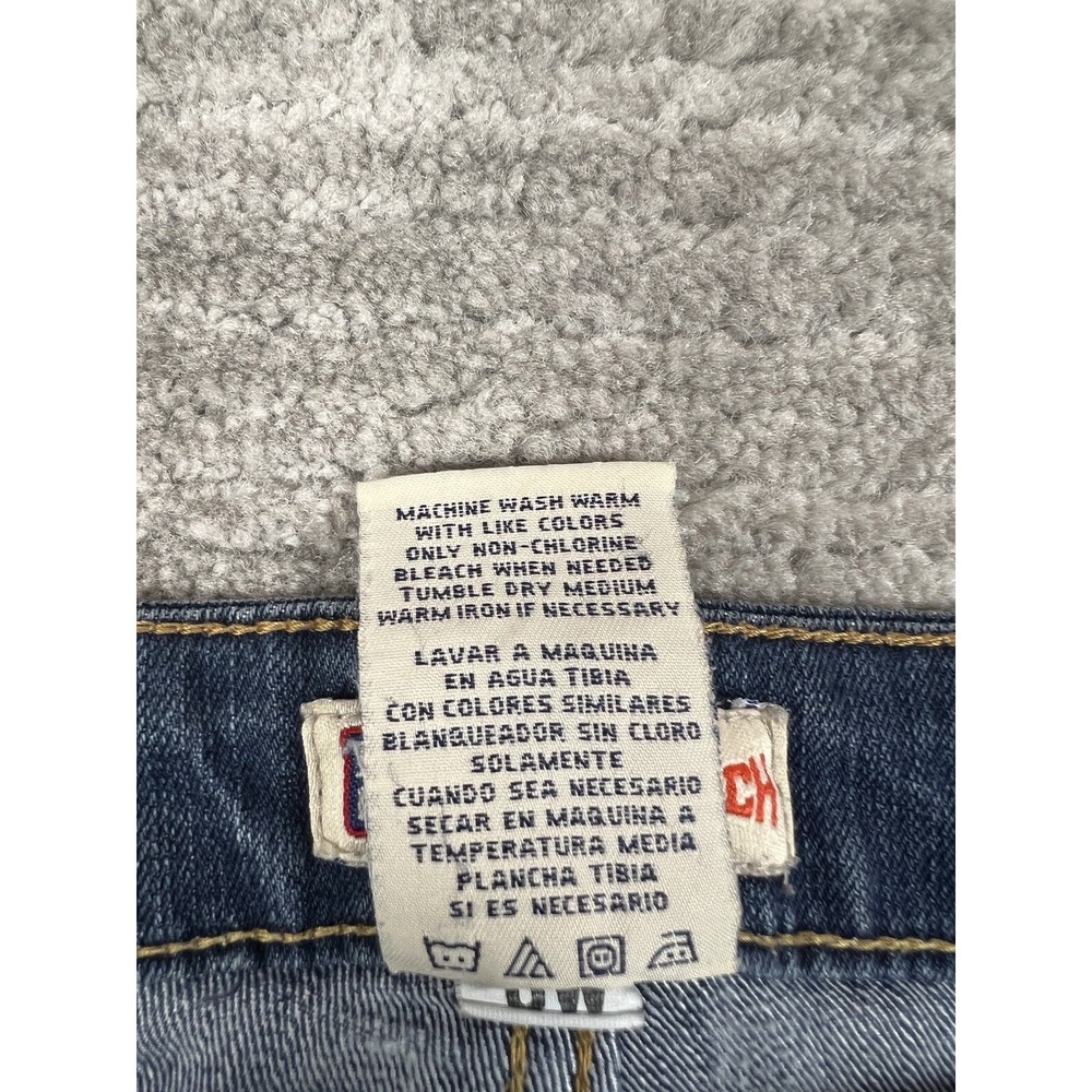 Faded‎ Glory Capris Womens 16 Dark Denim Stretch FL19B004D Rolled Cuff Mid Rise - Picture 12 of 12
